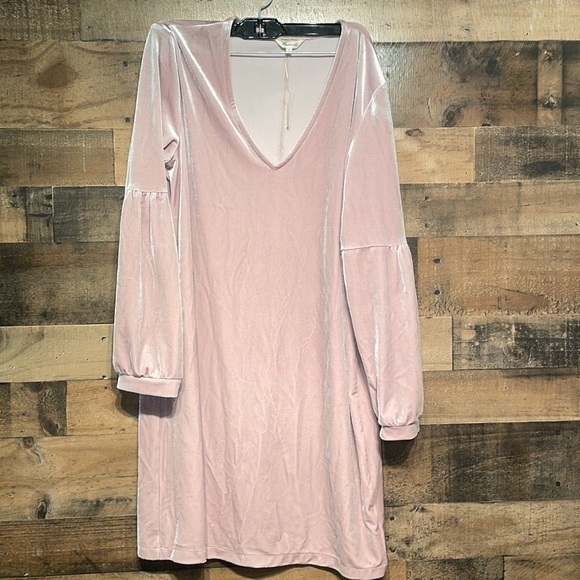 Madewell Velvet Balloon Sleeve Dress NWT - Picture 2 of 5